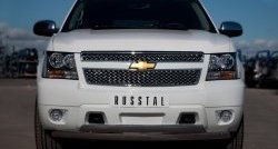 27 999 р. Защита переднего бампера (2 трубыØ76х42 мм, нержавейка) Russtal Chevrolet Tahoe GMT900 5 дв. (2006-2013)  с доставкой в г. Набережные‑Челны. Увеличить фотографию 4