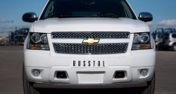 Защита переднего бампера (Ø75х42 мм, нержавейка) Russtal Chevrolet Tracker (2013-2015)