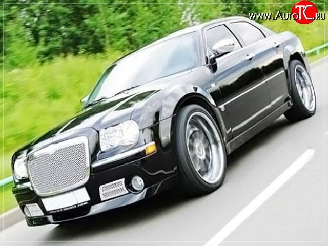 15 699 р. Накладка на передний бампер La Connection Chrysler 300C LX седан (2004-2011) (Неокрашенная)  с доставкой в г. Набережные‑Челны