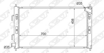 5 249 р. Радиатор двигателя SAT (пластинчатый, 1.6 / 1.5, АКПП)  CITROEN C-crosser (2007-2012), CITROEN C4 aircross (2012-2017), Mitsubishi ASX (2010-2025), Mitsubishi Delica D:5  1 (2007-2025), Mitsubishi Lancer  10 CY (2007-2017), Mitsubishi Outlander  XL (2005-2013), Mitsubishi RVR  3 (2010-2025), Peugeot 4007 (2007-2012)  с доставкой в г. Набережные‑Челны. Увеличить фотографию 1