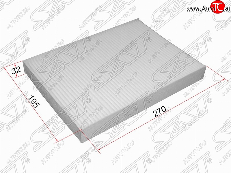 266 р. Фильтр салонный SAT (270х175х32 mm)  CITROEN C5 ( RD,  RW) (2008-2017), Peugeot 407 ( седан,  универсал) (2004-2011)  с доставкой в г. Набережные‑Челны