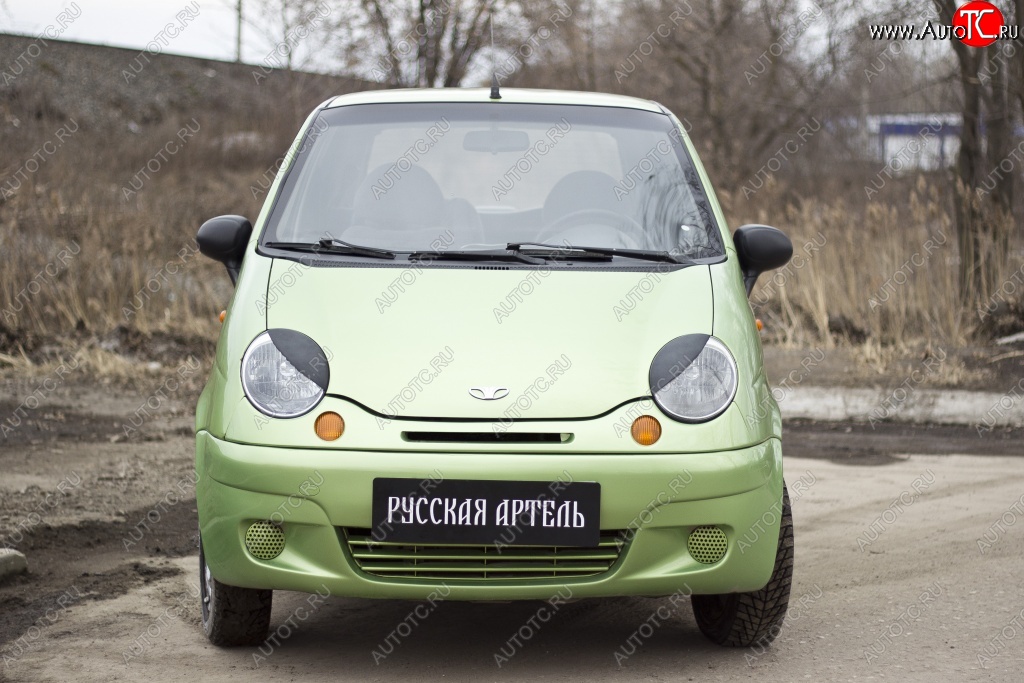 479 р. Реснички на фары RA Daewoo Matiz M100 дорестайлинг (1998-2000) (Неокрашенные)  с доставкой в г. Набережные‑Челны