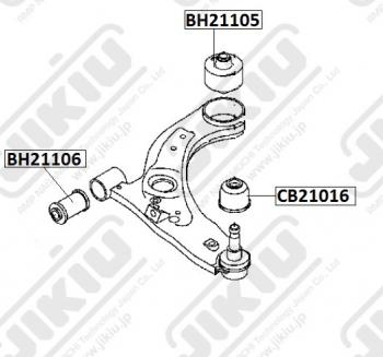 1 129 р. Пыльник шаровой опоры JIKIU Daihatsu Mira e:S LA350S,LA360S (2017-2024)  с доставкой в г. Набережные‑Челны. Увеличить фотографию 3