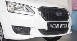 Защитная сетка решетки переднего бампера РА Datsun (Датсун) on-DO (он-до) (2014-2019) седан дорестайлинг