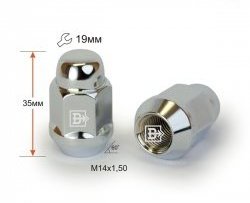 59 р. Колёсная гайка Вектор M14 1.5 Уаз Буханка 452 3303 бортовой грузовик (1965-2025). Увеличить фотографию 1