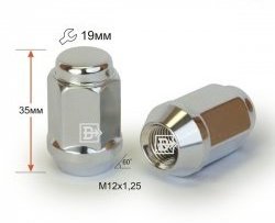 73 р. Колёсная гайка Вектор M12 1.25 Лада Веста Спорт 2180 седан (2018-2022). Увеличить фотографию 1