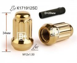 Колёсная гайка Вектор M12 1.5 