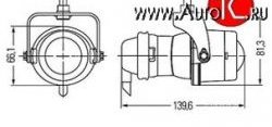 4 199 р. Универсальная противотуманная фара Hella Micro DE 1NL 008 090-047 Peugeot Expert K0 цельнометаллический фургон дорестайлинг (2016-2024)  с доставкой в г. Набережные‑Челны. Увеличить фотографию 2