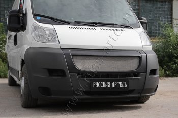 6 249 р. Решетка радиатора РА Fiat Ducato 250 (2006-2014) (Сетка алюминиевая, неокрашенная)  с доставкой в г. Набережные‑Челны. Увеличить фотографию 2