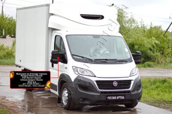 1 089 р. Накладки на боковые зеркала (шагрень) RA  Fiat Ducato  290 (2014-2024) (Неокрашенные)  с доставкой в г. Набережные‑Челны. Увеличить фотографию 4