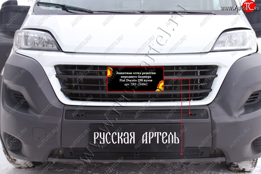 2 249 р. Защитная сетка решетки переднего бампера RA Fiat Ducato 290 (2014-2024)  с доставкой в г. Набережные‑Челны