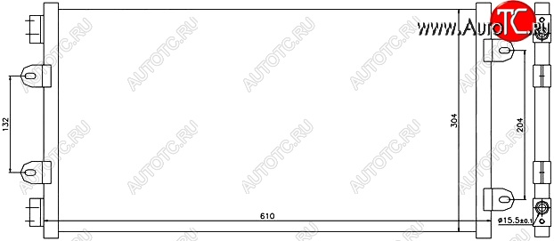 6 199 р. Радиатор кондиционера SAT (1.2) Fiat Punto 188 хэтчбэк 3 дв. дорестайлинг (1999-2003)  с доставкой в г. Набережные‑Челны