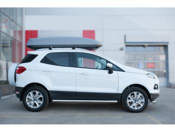 Защита порогов (труба D63 мм) SLITKOFF Ford (Форд) EcoSport (ЭкоСпорт) (2013-2019) дорестайлинг