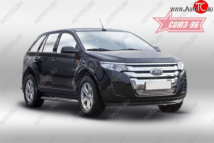 7 424 р. Декоративный элемент воздухозаборника Souz-96 (d16) Ford Edge CD539 дорестайлинг (2015-2018)  с доставкой в г. Набережные‑Челны