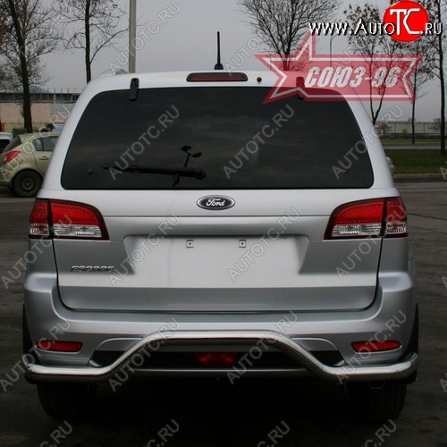 11 924 р. Защита заднего бампера Souz-96 (d60) Ford Escape 2 (2008-2012)  с доставкой в г. Набережные‑Челны