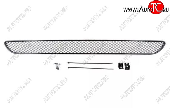 1 689 р. Сетка в воздухозаборник бампера Arbori (10 мм) Ford Fiesta 6 хэтчбэк 3 дв. рестайлинг (2012-2019) (Черная)  с доставкой в г. Набережные‑Челны