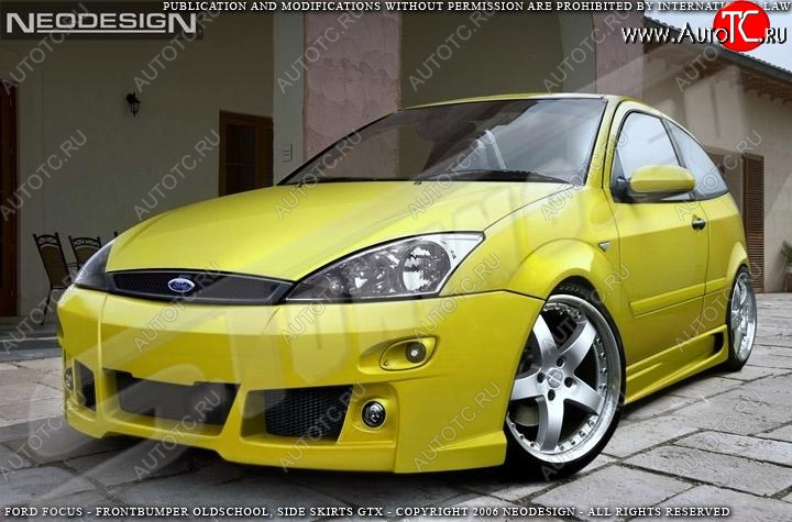 14 199 р. Пороги накладки EVO Ford Focus 1 хэтчбэк 3 дв. дорестайлинг (1998-2002)  с доставкой в г. Набережные‑Челны