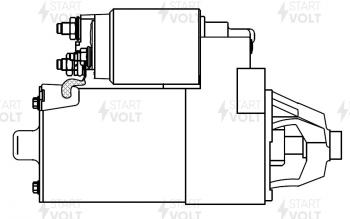 12 399 р. Стартер (V-1.8L/2.0L, 1,4кВт) STARTVOLT Ford Focus 1 седан дорестайлинг (1998-2002)  с доставкой в г. Набережные‑Челны. Увеличить фотографию 6