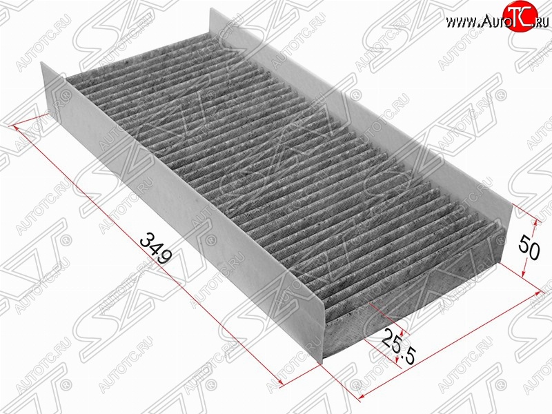 449 р. Фильтр салонный SAT (угольный, 349х150х50 mm)  Ford Focus  1 - Transit  с доставкой в г. Набережные‑Челны