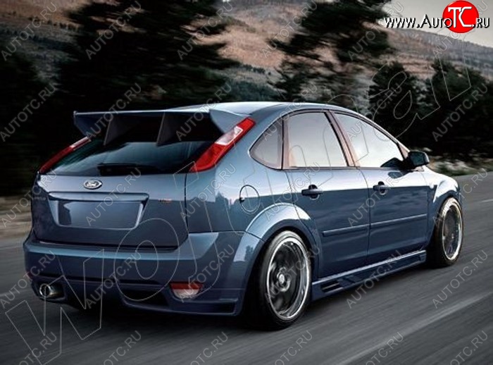 25 899 р. Задний бампер EVO Ford Focus 2 хэтчбэк 3 дв. дорестайлинг (2004-2007)  с доставкой в г. Набережные‑Челны