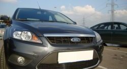 1 399 р. Сетка на бампер Russtal (черная) Ford Focus 2 седан рестайлинг (2007-2011)  с доставкой в г. Набережные‑Челны. Увеличить фотографию 5