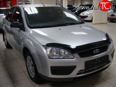 3 169 р. Дефлектор капота NovLine Ford Focus 2 хэтчбэк 3 дв. дорестайлинг (2004-2007)  с доставкой в г. Набережные‑Челны