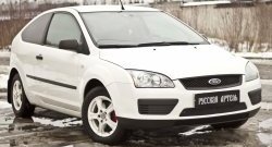 1 469 р. Зимняя заглушка решетки переднего бампера РА Ford Focus 2  седан дорестайлинг (2004-2008)  с доставкой в г. Набережные‑Челны. Увеличить фотографию 4