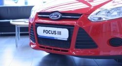 1 839 р. Сетка на бампер Novline Ford Focus 3 хэтчбэк дорестайлинг (2010-2015)  с доставкой в г. Набережные‑Челны. Увеличить фотографию 3