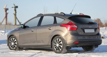 8 799 р. Комплект рейлингов АПС  Ford Focus  3 (2010-2019) хэтчбэк дорестайлинг, хэтчбэк рестайлинг (Черные, без поперечин)  с доставкой в г. Набережные‑Челны. Увеличить фотографию 3