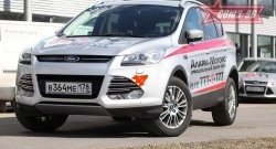 Декоративные элементы боковых воздуховодов бампера Souz-96 (d16) Ford Kuga 2 дорестайлинг (2013-2016)