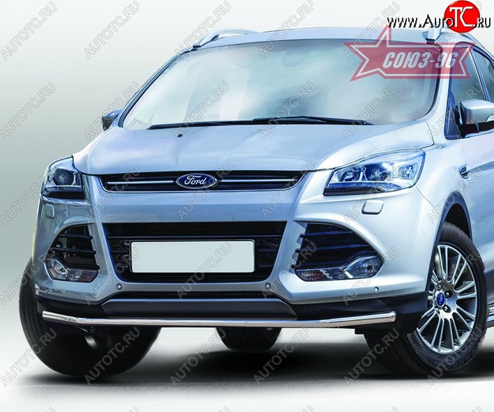 14 264 р. Защита переднего бампера одинарная Souz-96 Premium High (d42) Ford Kuga 2 дорестайлинг (2013-2016)  с доставкой в г. Набережные‑Челны