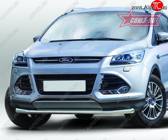 2 384 р. Защита переднего бампера одинарная Souz-96 Premium High (d60) Ford Kuga 2 дорестайлинг (2013-2016)  с доставкой в г. Набережные‑Челны