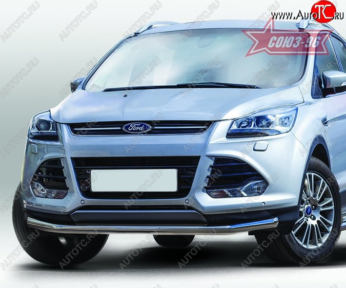 14 669 р. Защита переднего бампера одинарная Souz-96 Premium Low (d60) Ford Kuga 2 дорестайлинг (2013-2016)  с доставкой в г. Набережные‑Челны