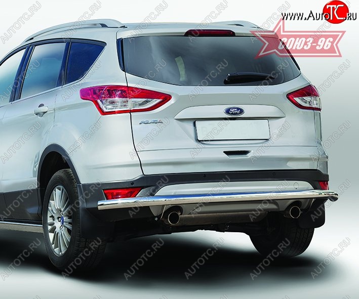 15 029 р. Защита заднего бампера Souz-96 Long (d60) Ford Kuga 2 дорестайлинг (2013-2016)  с доставкой в г. Набережные‑Челны