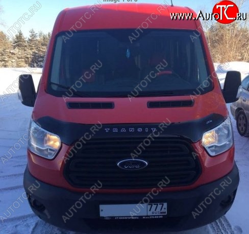 999 р. Дефлектор капота Russtal (вариант Б) Ford Transit цельнометаллический фургон (2014-2022)  с доставкой в г. Набережные‑Челны