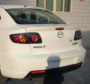 2 799 р. Лип спойлер Drive  Mazda 3/Axela  BK (2003-2009) дорестайлинг седан, рестайлинг седан (Неокрашенный)  с доставкой в г. Набережные‑Челны. Увеличить фотографию 3