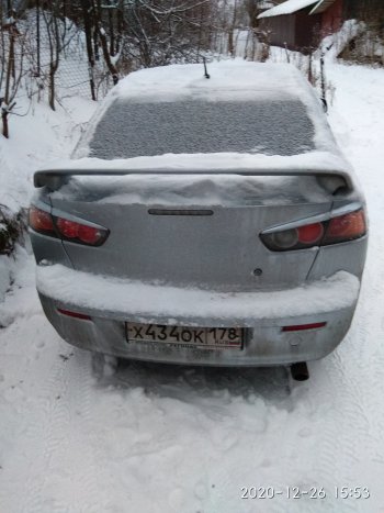 639 р. Реснички на фонари RA  Mitsubishi Lancer  10 (2007-2017) седан дорестайлинг, хэтчбэк дорестайлинг, седан рестайлинг (Неокрашенные)  с доставкой в г. Набережные‑Челны. Увеличить фотографию 4