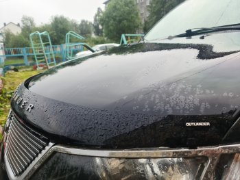 3 199 р. Дефлектор капота NovLine  Mitsubishi Outlander  XL (2005-2009) (CW)  дорестайлинг  с доставкой в г. Набережные‑Челны. Увеличить фотографию 2