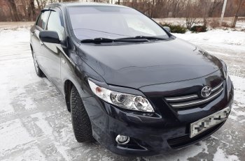 699 р. Комплект ресничек на фары Sport  Toyota Corolla  E150 (2006-2010) седан дорестайлинг (Неокрашенные)  с доставкой в г. Набережные‑Челны. Увеличить фотографию 18