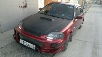 7 299 р. Передний бампер VeilSide Honda Civic EJ,EK,EM седан дорестайлинг (1995-1998) (кузов: седан)  с доставкой в г. Набережные‑Челны. Увеличить фотографию 4