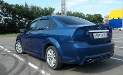 4 199 р. Пороги накладки FT  Ford Focus  2 (2004-2011)  седан дорестайлинг, универсал дорестайлинг, хэтчбэк 5 дв. дорестайлинг, седан рестайлинг, универсал рестайлинг, хэтчбэк 5 дв. рестайлинг (Неокрашенные)  с доставкой в г. Набережные‑Челны. Увеличить фотографию 3