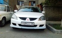 5 499 р. Накладка переднего бампера M-VRS Mitsubishi Lancer 9 CS седан 1-ый рестайлинг (2003-2005) (Неокрашенная)  с доставкой в г. Набережные‑Челны. Увеличить фотографию 4