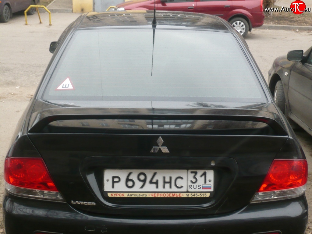 3 999 р. Средний спойлер 2.0 стандарт  Mitsubishi Lancer  9 (2003-2009) 1-ый рестайлинг седан, 2-ой рестайлинг седан (Без места под стоп-сигнал, Неокрашенный)  с доставкой в г. Набережные‑Челны