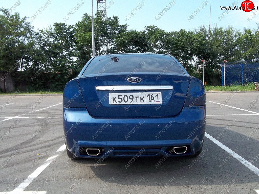 17 999 р. Задний бампер M-VRS Ford Focus 2 седан рестайлинг (2007-2011) (Неокрашенный)  с доставкой в г. Набережные‑Челны