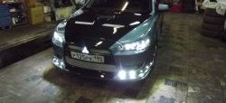 31 799 р. Пластиковый капот Evo Mitsubishi Lancer 10 хэтчбэк дорестайлинг (2007-2010) (Неокрашенный)  с доставкой в г. Набережные‑Челны. Увеличить фотографию 7