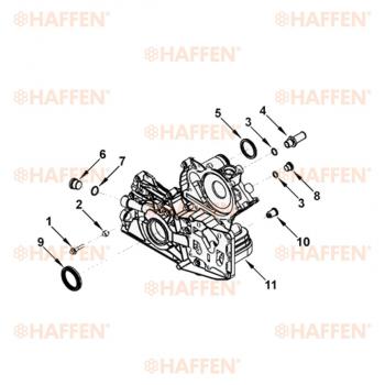 619 р. Сальник коленчатого вала передний (ISF2.8, 50.3Х65Х8, 5265266) HAFFEN ГАЗ Баргузин 2217 автобус дорестайлинг (1998-2002)  с доставкой в г. Набережные‑Челны. Увеличить фотографию 3