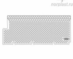 1 679 р. Коврик салонный Norplast (задний)  ГАЗ ГАЗель  2705 (1995-2010) дорестайлинг цельнометаллический фургон, 1-ый рестайлинг цельнометаллический фургон (Черный)  с доставкой в г. Набережные‑Челны. Увеличить фотографию 2