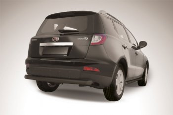 Защита заднего бампера Slitkoff (радиусная, d57 мм) Geely Emgrand X7 дорестайлинг (2011-2015)