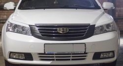 849 р. Реснички на фары Кураж Geely Emgrand EC7 седан дорестайлинг (2009-2016) (Неокрашенные)  с доставкой в г. Набережные‑Челны. Увеличить фотографию 2