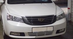 849 р. Реснички на фары Кураж Geely Emgrand EC7 седан дорестайлинг (2009-2016) (Неокрашенные)  с доставкой в г. Набережные‑Челны. Увеличить фотографию 3